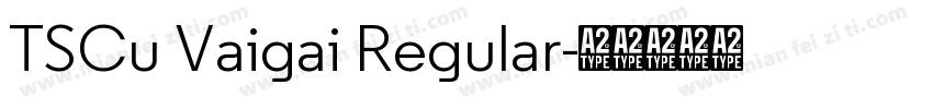 TSCu Vaigai Regular字体转换